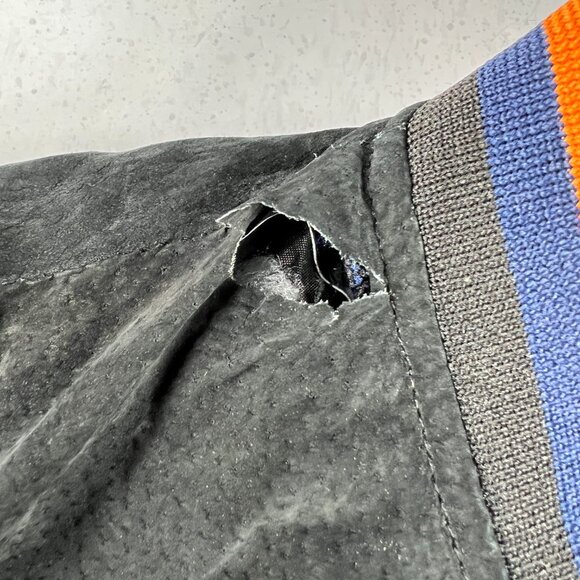 Essex Illinois Fighting Illini Leather Suede Jacket Extra Large Black Full Zip - Picture 2 of 15